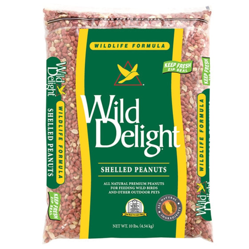 Wild Delight Shelled Peanuts Wild Bird Seed, 10-lb bag