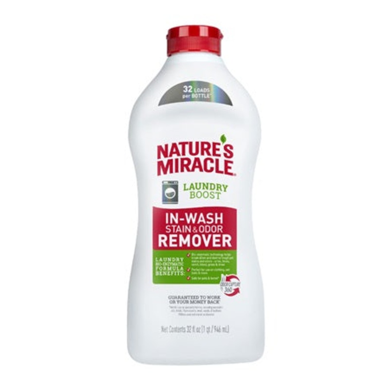 Nature’s Miracle Laundry Boost In-Wash Stain & Odor Remover 32-oz