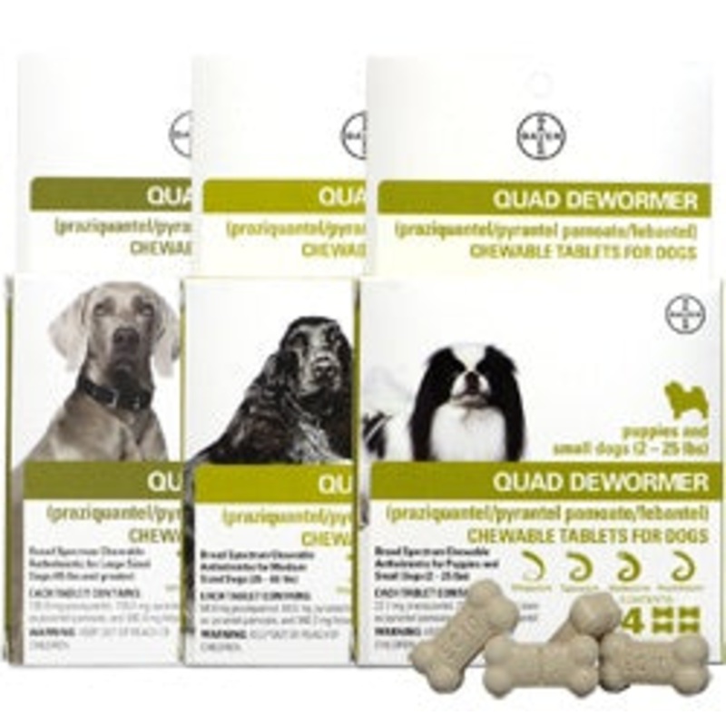 Elanco Quad Dewormer Tablets Dog Large 2ct