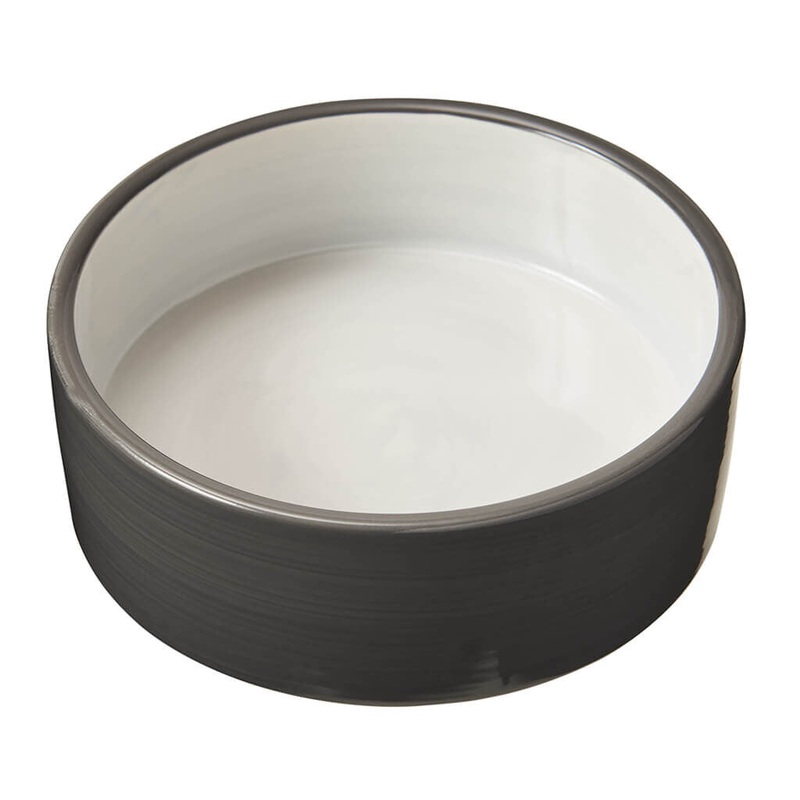 Ethical Pet Spot 2-tone Oval Gray Dog Dish 5 Inch