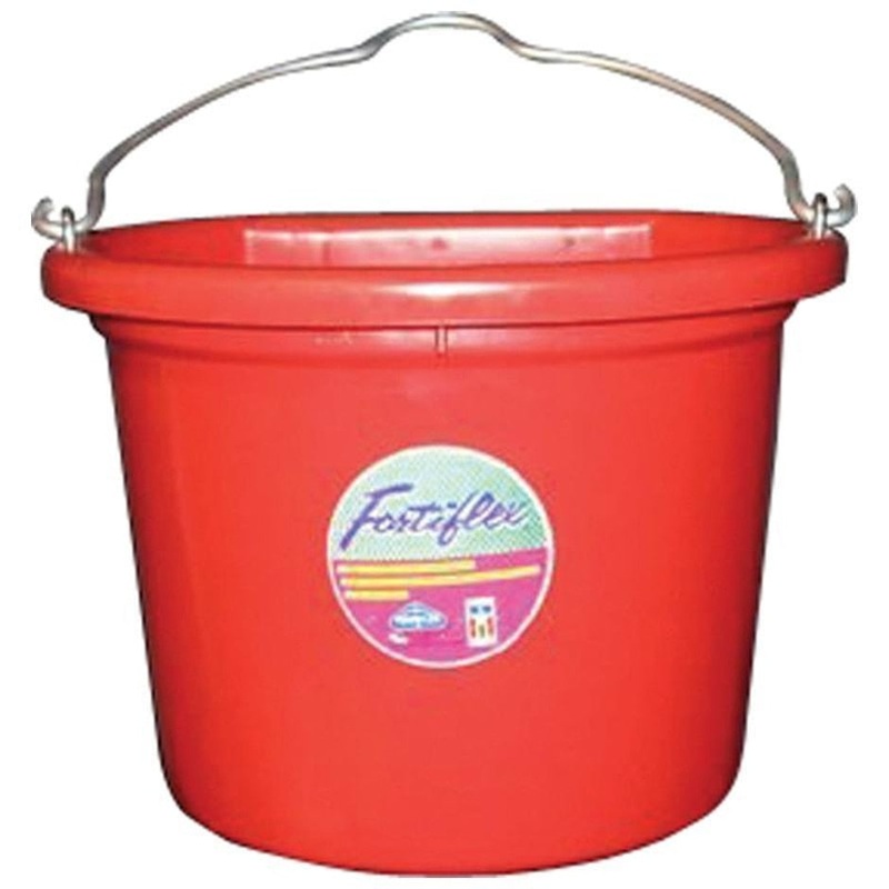 Fortiflex 8 Quart Flat Back Bucket HOT PINK