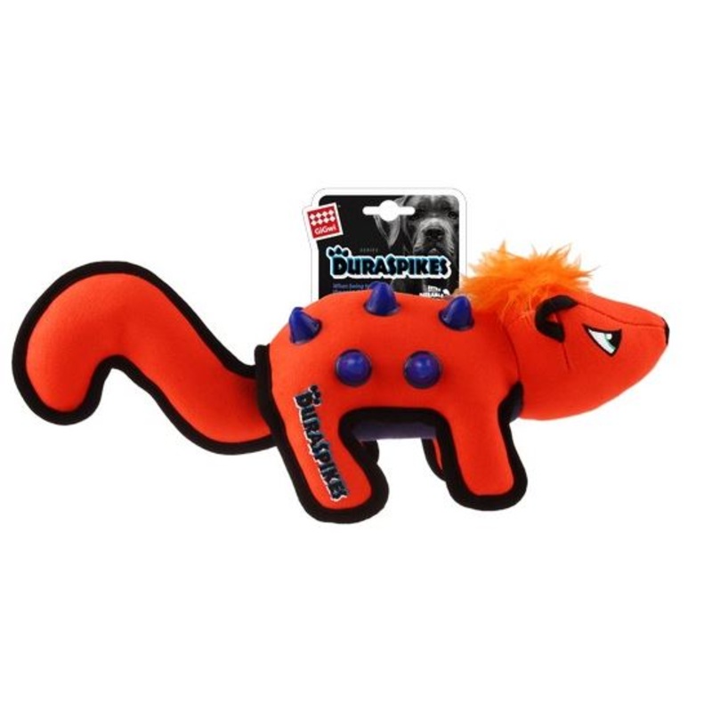 GiGwi Duraspikes Extra Durable Racoon (Orange)