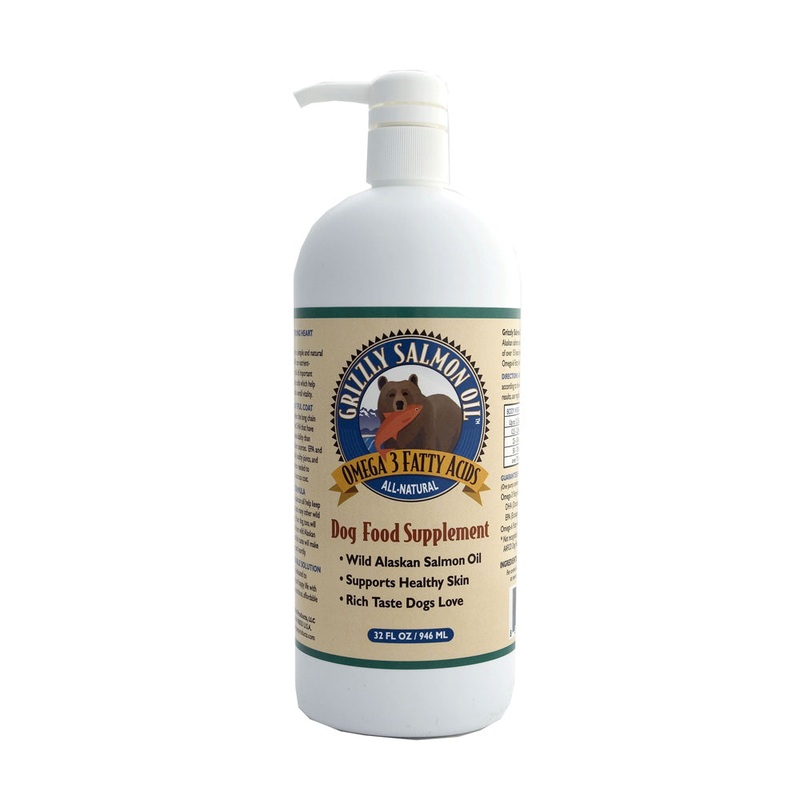 Grizzly Wild Alaskan Salmon Plus Dog Food Supplement 32 Oz