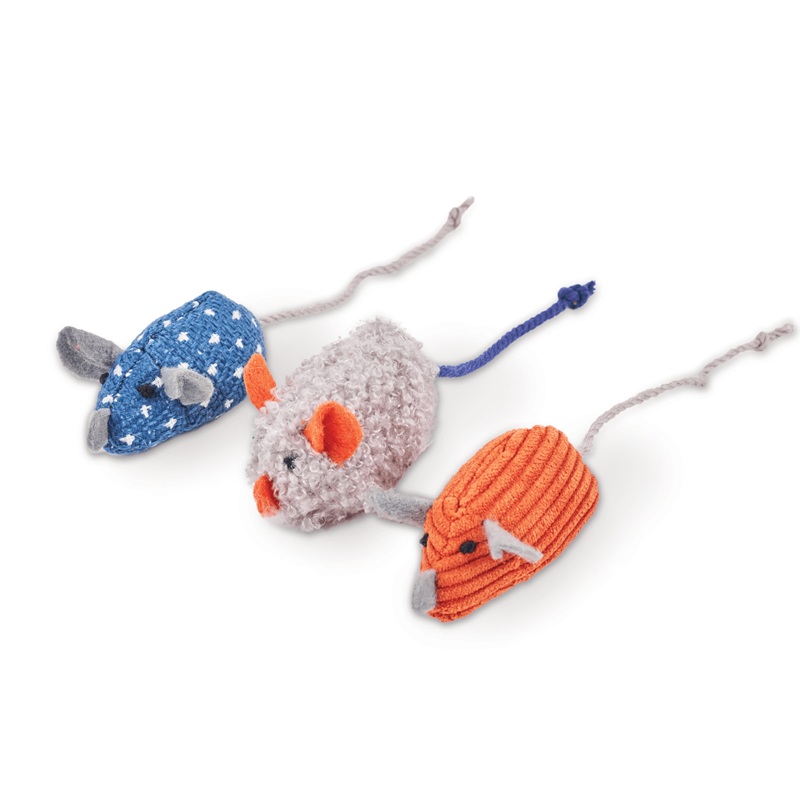 Kazoo Cat Toy Thrice the Mice with Catnip