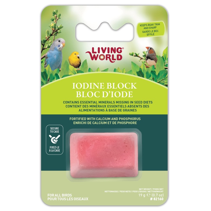 Living World Iodine Block for Birds – Small – 19 g (0.7 oz)