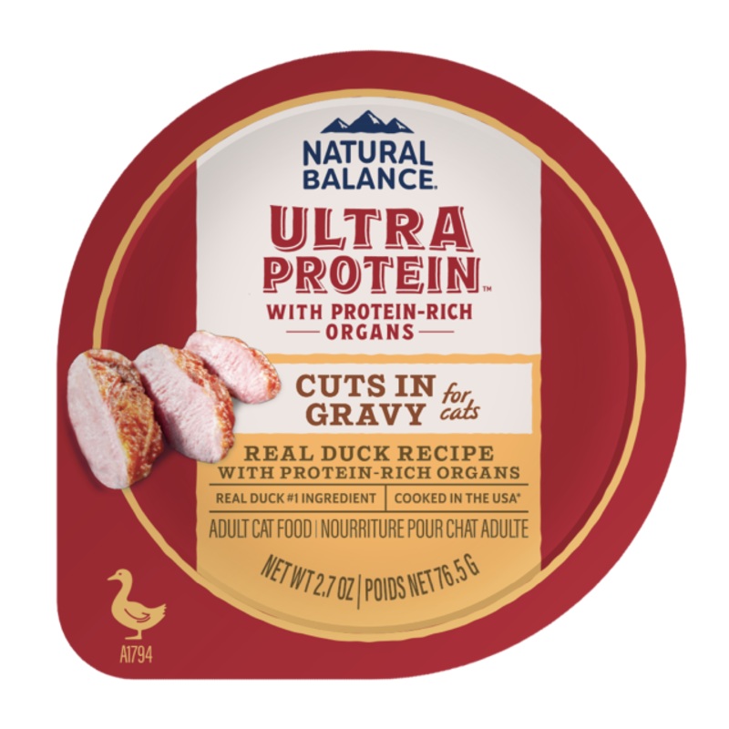 Natural Balance Ultra Protein Wet Cat Food – Duck & Organ with Gravy – 2.8oz