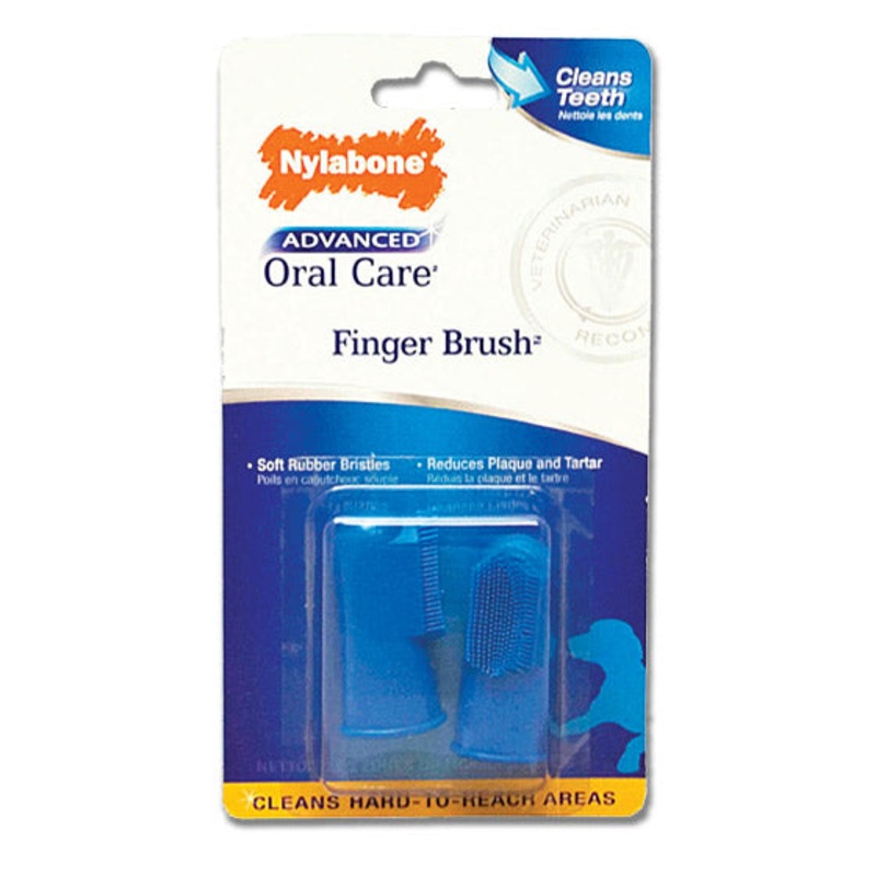 Nylabone Advanced Oral Care Finger Brush 2 pk 2-pk