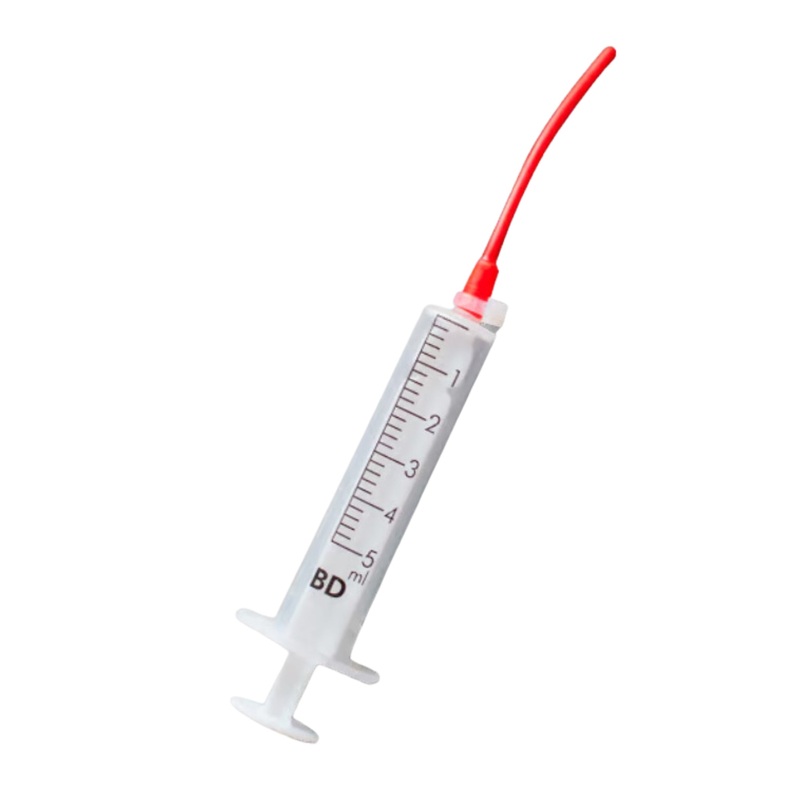 Psittacus Long Red Soft Tubes for Feeding Parrot Chicks 5ml