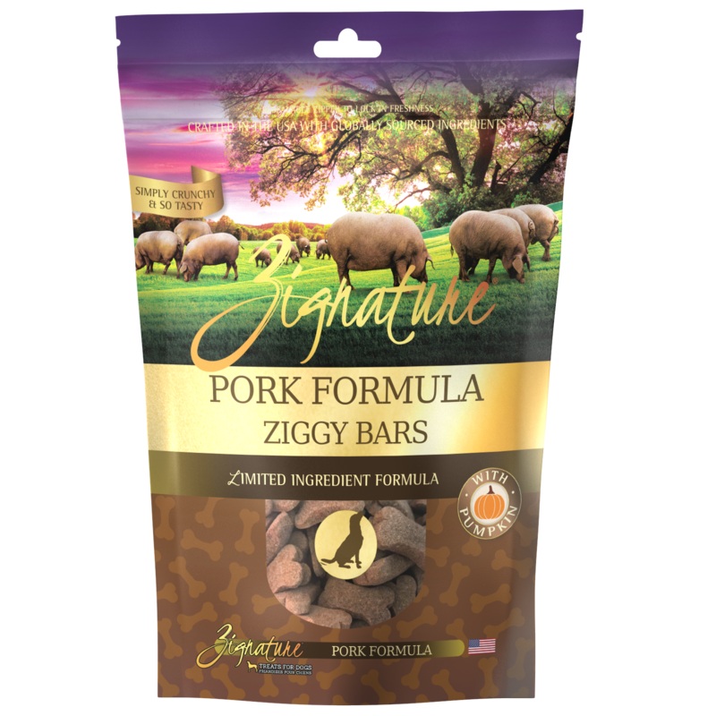 Zignature Ziggy Bars Pork Formula Dog Treats