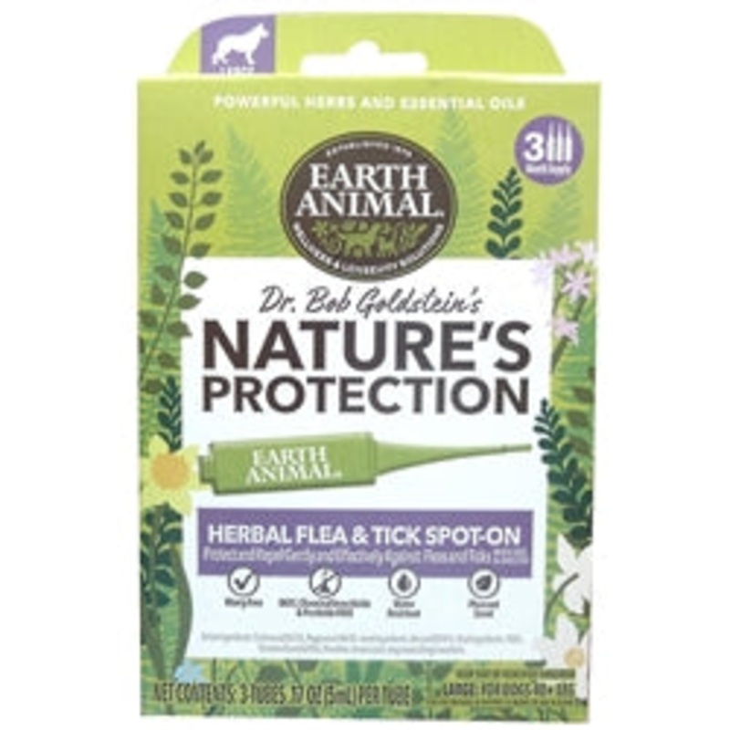 Earth Animal Dog Nature’s Protection Spot Flea & Tick  Large Dog 40 + Lb