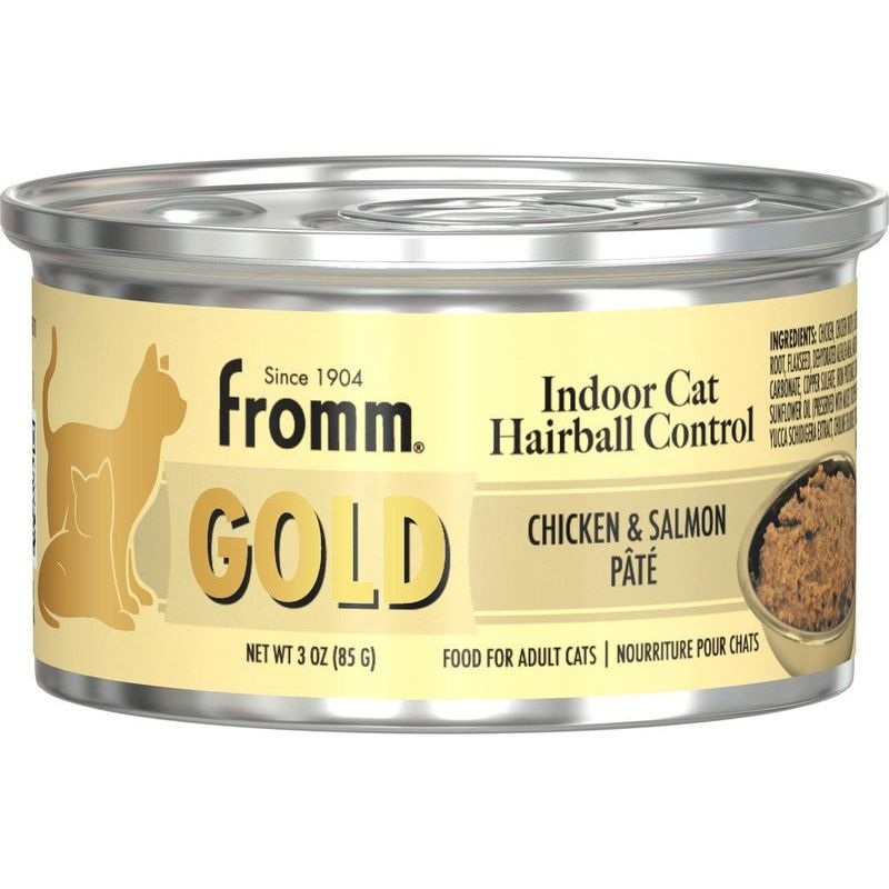 Fromm Indoor Gold Wet Cat Food – Chicken & Salmon Pt – 3oz Can