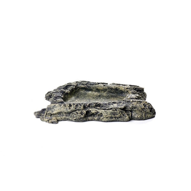 Habitat Rock Bowl Reptile Terrarium Decoration & Feeder Large