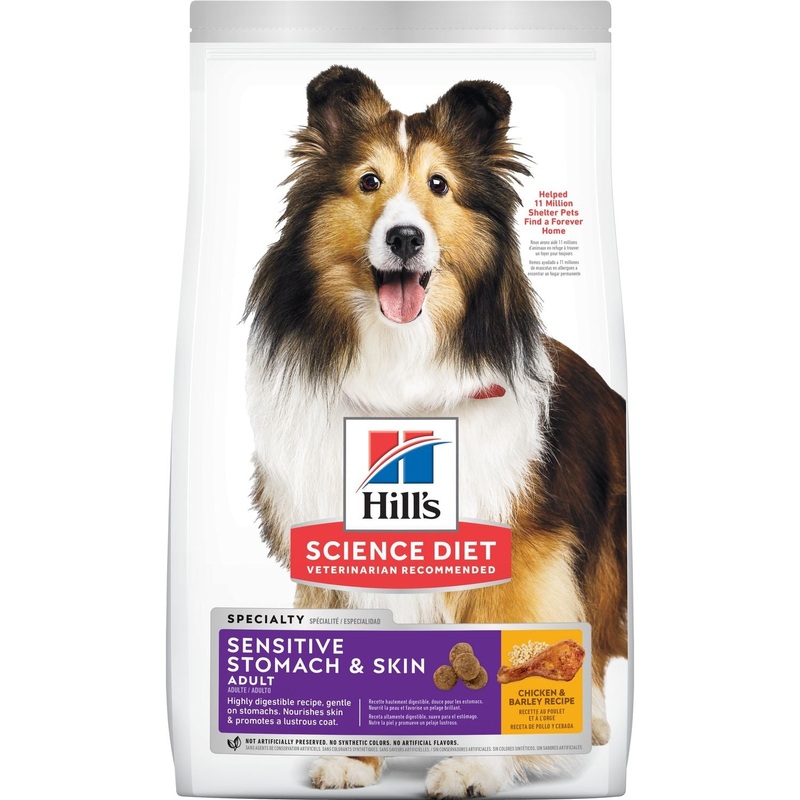 Hill’s Science Diet Adult Sensitive Stomach & Skin Dog Food 4.5-lb