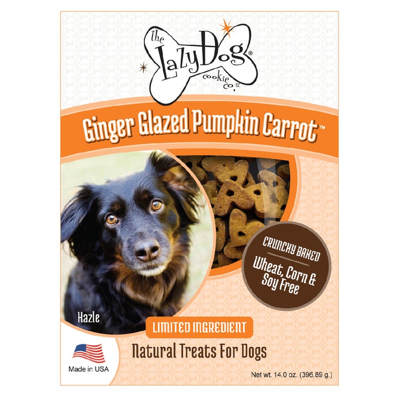 Lazy Dog Cookie Co…… 100% Natural Crunchy Dog Treats Glazed Pumpkin