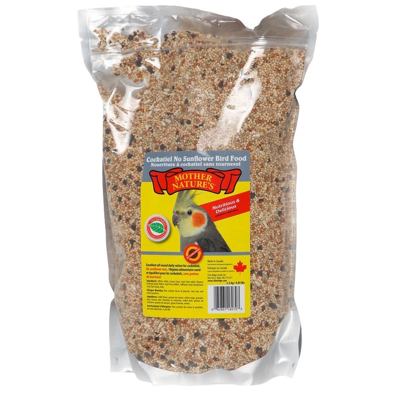 Mother Nature’s Cockatiel No Sunflower 4.85lb