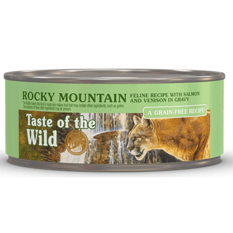 Taste of the Wild Rocky Mountain Feline Recipe with Salmon and Venison in Gravy 5.5oz Wet Cat Food