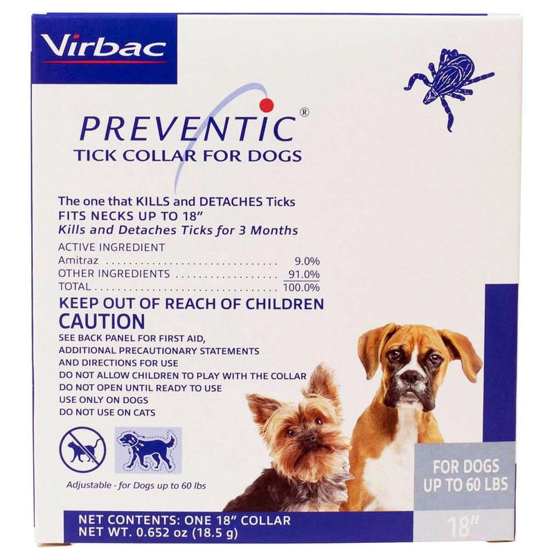 Preventic Tick Collar for Dogs 18 in