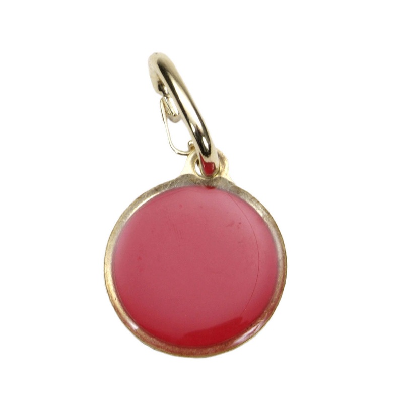 Coastal Pet Products Round Reflective Dog ID Tag (Red)