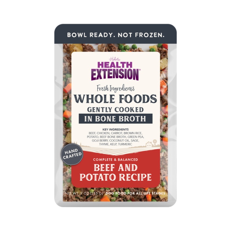 Health Extension Gently Cooked Beef and Potato Recipe for Dogs 9 oz Pouch