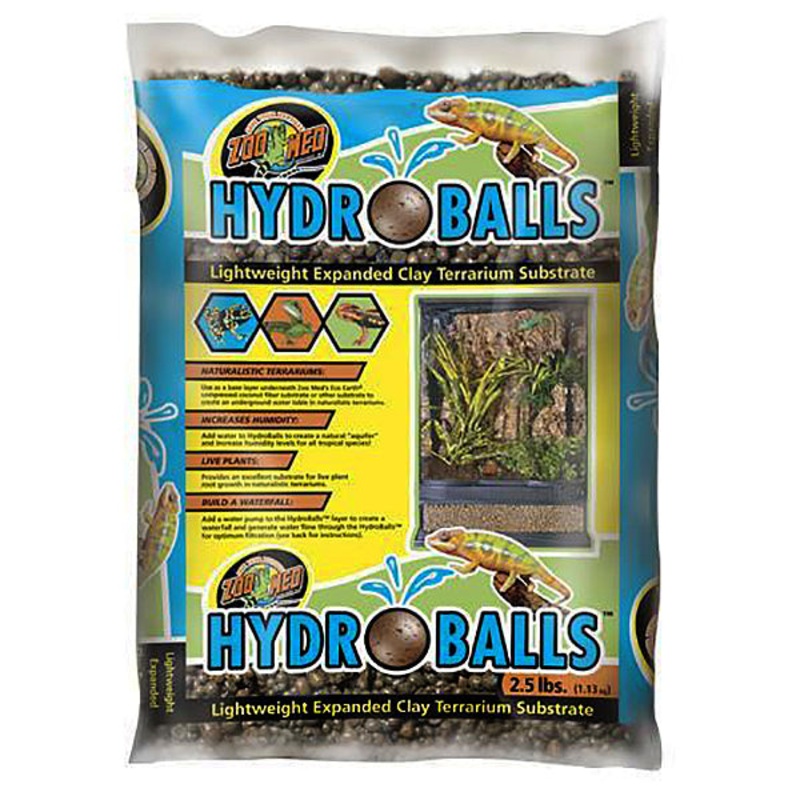 Hydroballs Clay Reptile & Amphibian Terrarium Base Substrate 2.5-lb