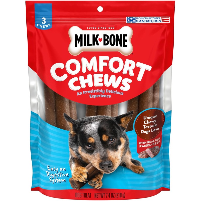 Milk-Bone Comfort Chews Real Beef Dog Treats, 3 Chews