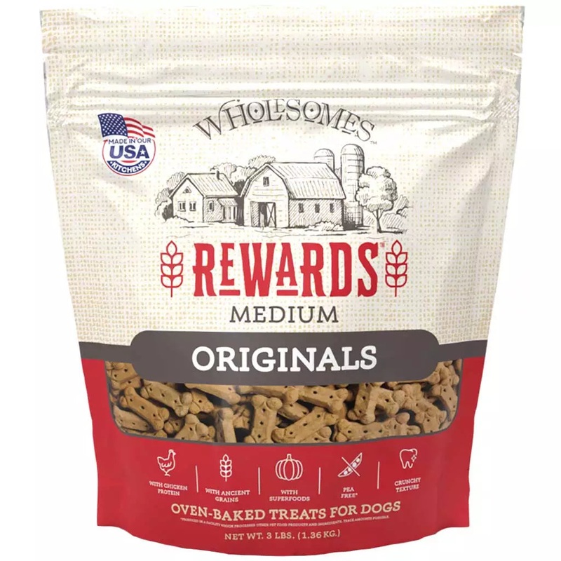 Wholesomes Rewards Originals Dog Biscuit Treats 20lb 20 lb Medium