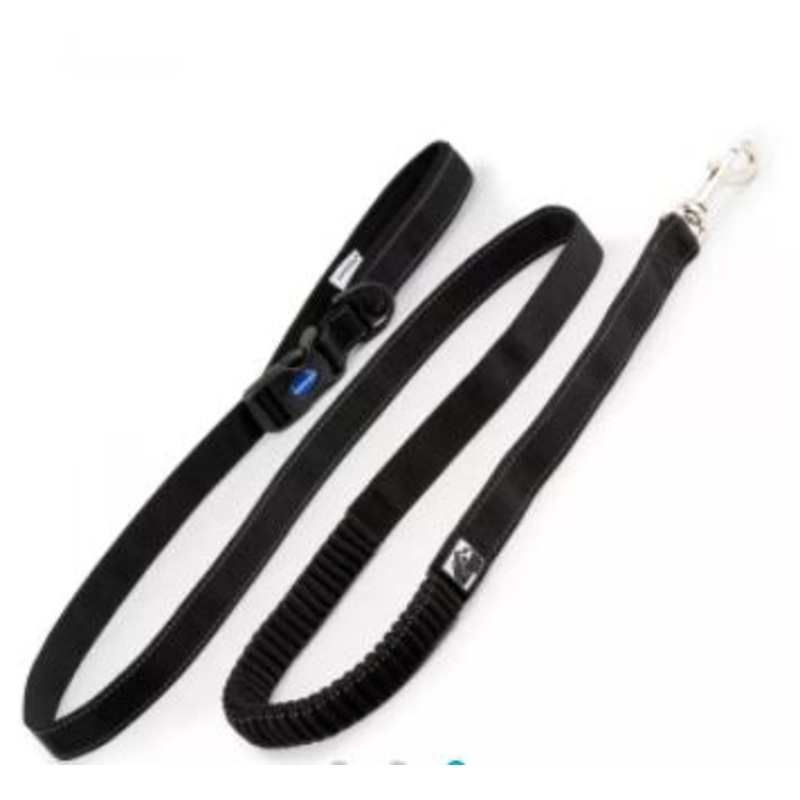 Ancol Extreme Shock Absorber Run Lead Black 1.8m