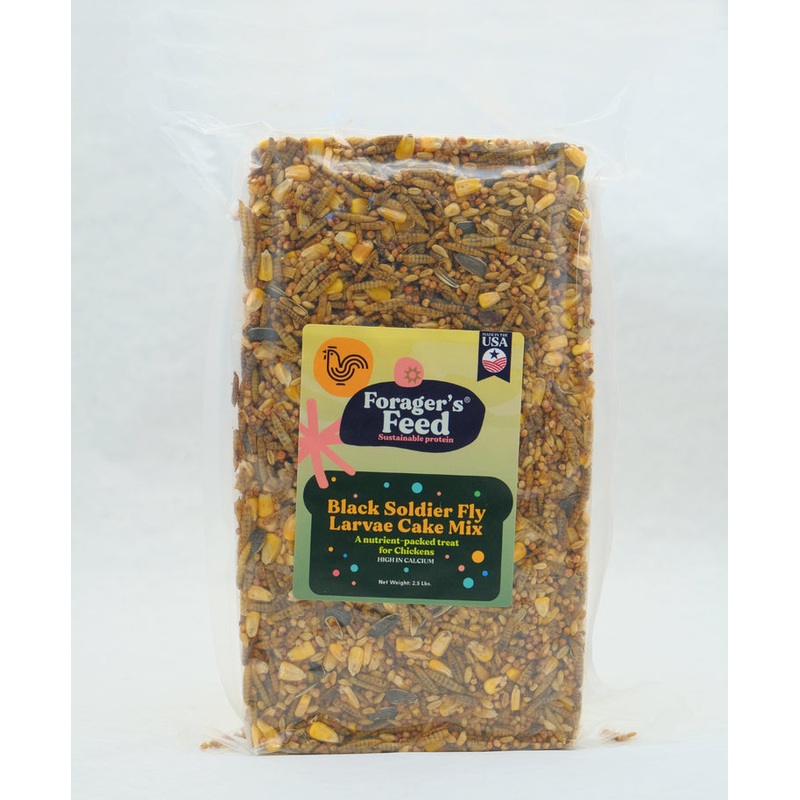Forager’s Feed Black Solider Fly Larvae Cake Mix