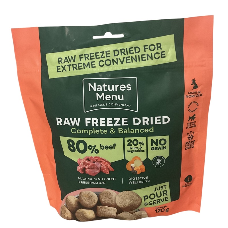 Natures Menu 80/20 – Beef, Fruits & vegetables 120g