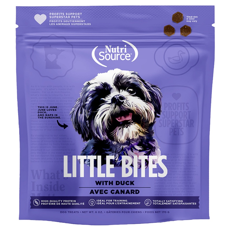 NutriSource Duck Little Bites Dog Treats 6 oz