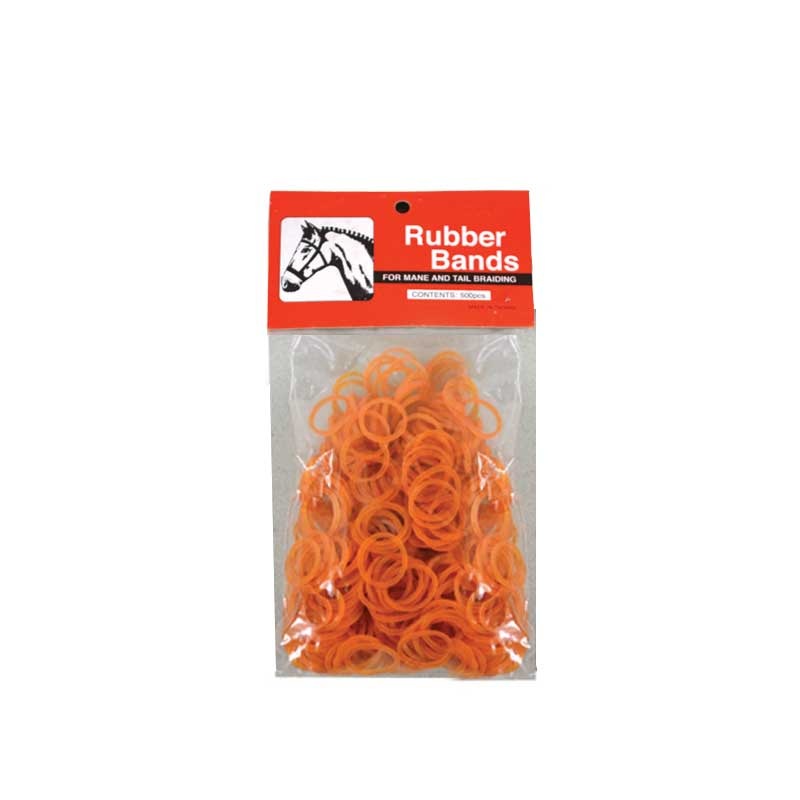 Partrade Rubber Braid Bands- 500 Pack Brown