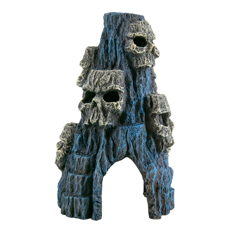 Underwater Treasures Skulls On Stump