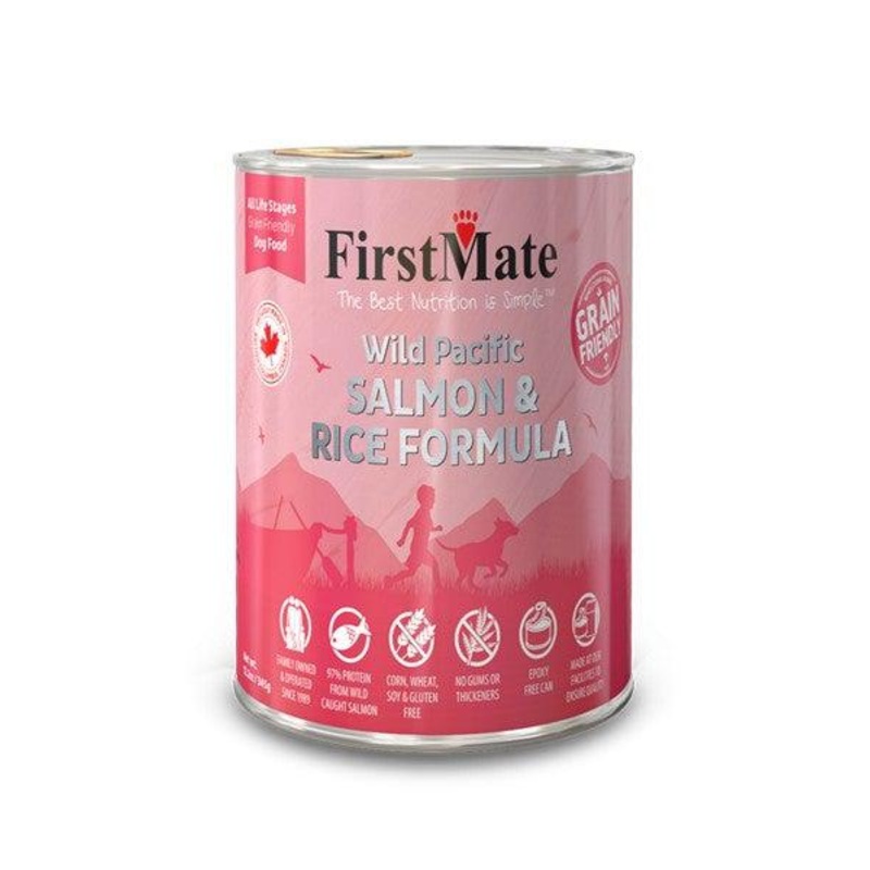 FirstMate Salmon with Rice Wet Dog Food 12.2 oz