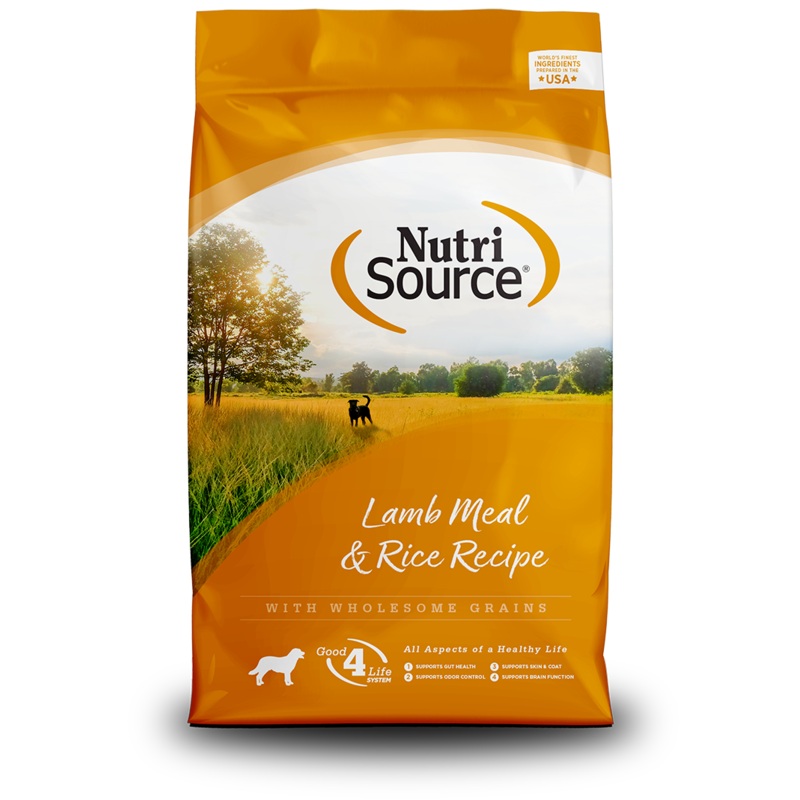 NutriSource Lamb Meal & Rice Recipe Healthy Dry Dog Food 15 lb