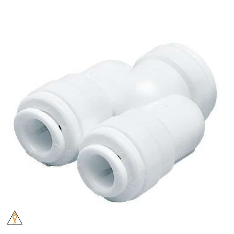 Push-Fit Plastic Wye – ALA 1/4″