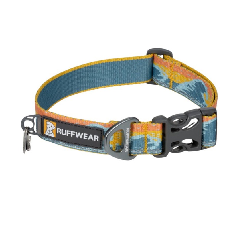 RuffWear Crag Reflective Dog Collar 14″-20″ Rising Wave