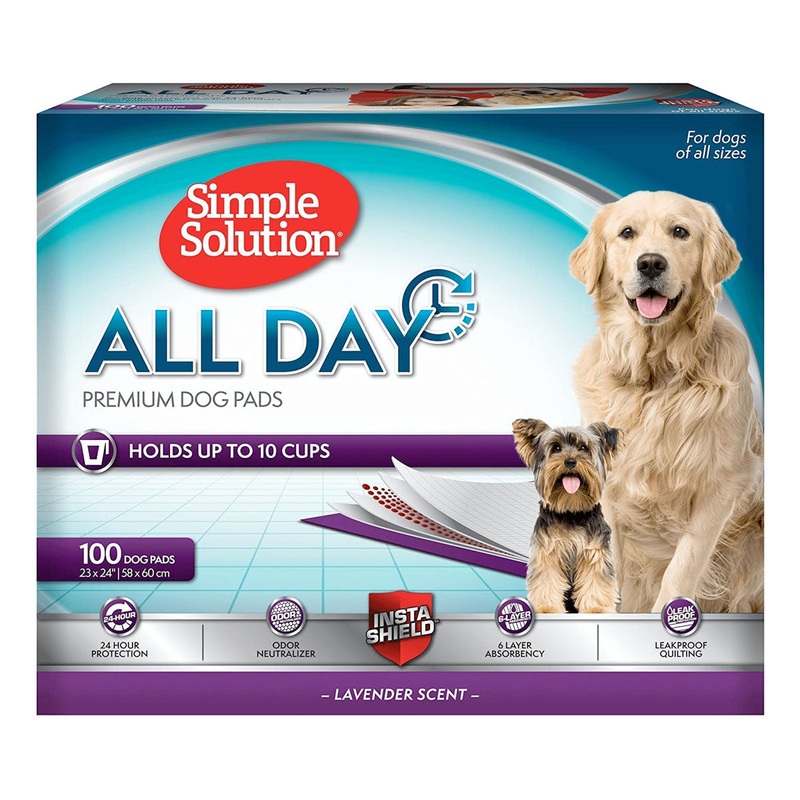 Simple Solution All Day Premium Dog Pads, Lavender Scent, 23 x 24  Pack of 100