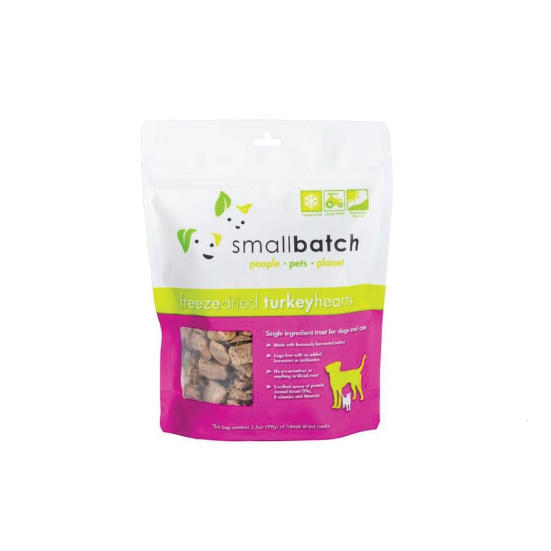 Smallbatch Freeze Dried Turkey Hearts 3.5 Oz