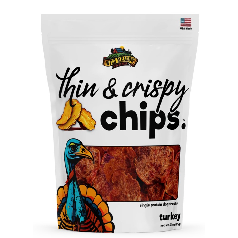 Wild Meadow Farms Thin & Crispy Chips – Turkey Dog Treat