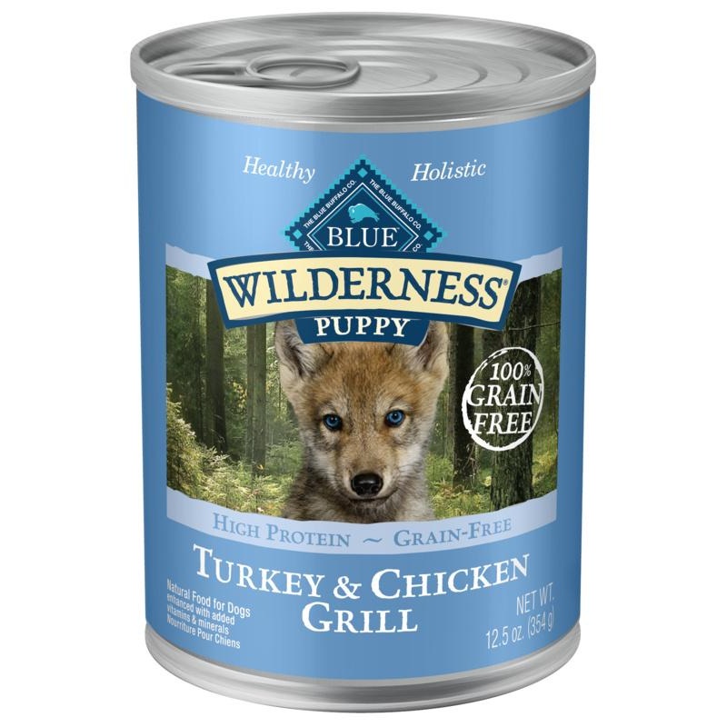 Blue Buffalo Wilderness Turkey & Chicken Grill Puppy Canned Dog Food