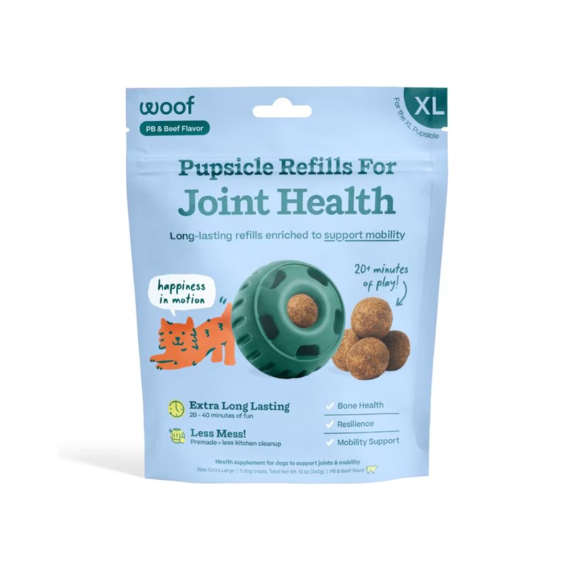 Pupsicle Refill Pops Long Lasting Dog Treat Joint Health Recipe Small 6oz