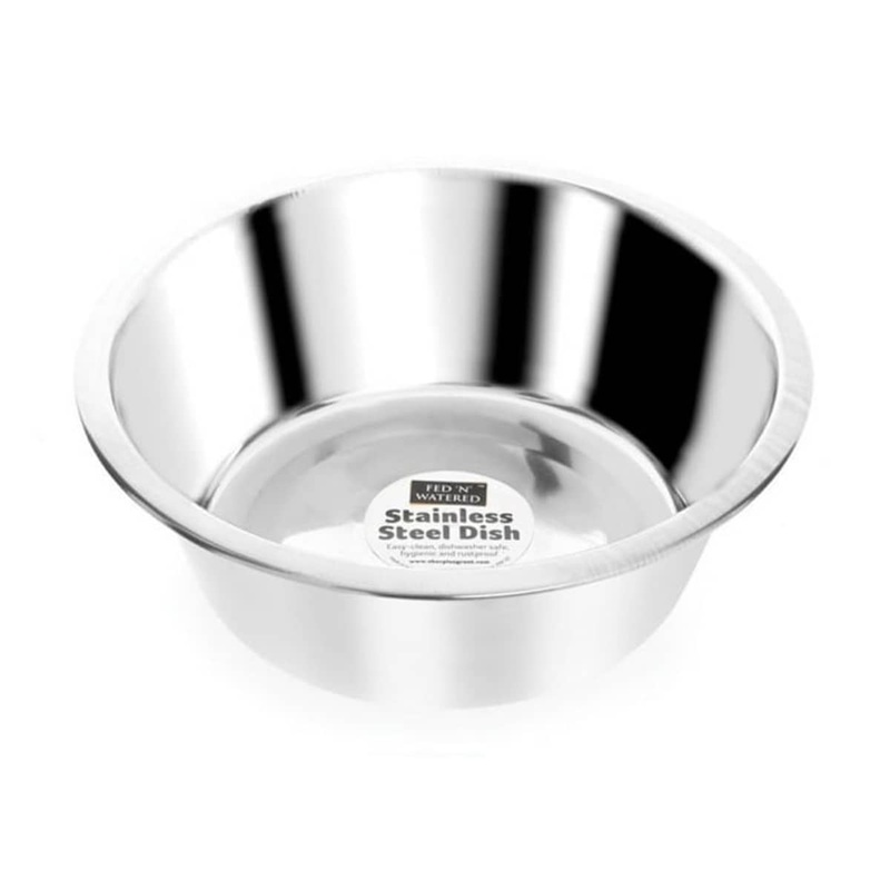 Shaples Fed ‘N’ Watered Stainless Steel Dog Bowl 28cm