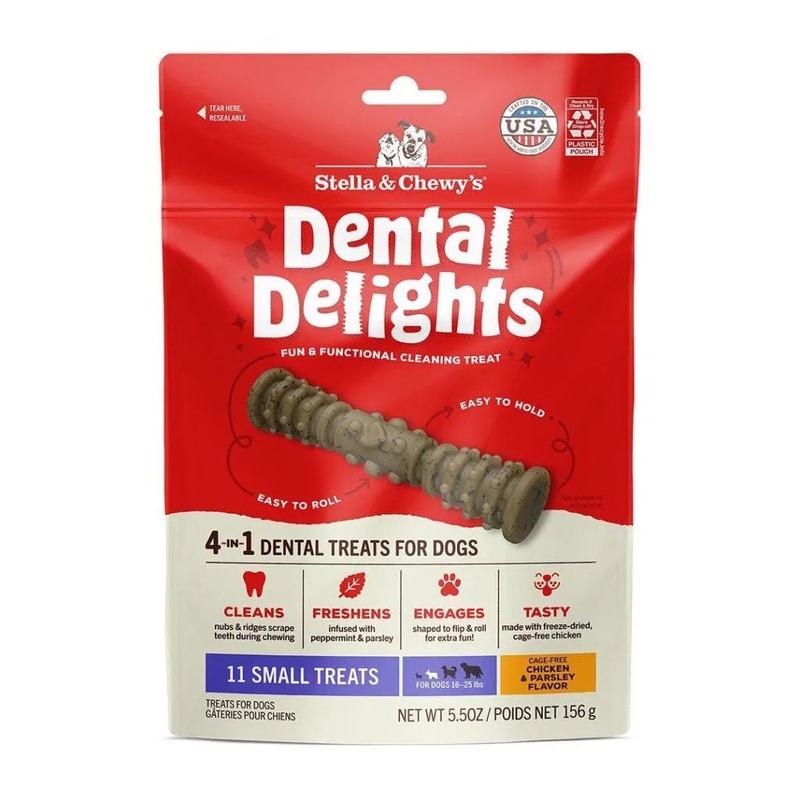 STELLA & CHEWY’S SMALL DENTAL DELIGHTS CHICKEN & PARSLEY FLAVOR 10.5oz