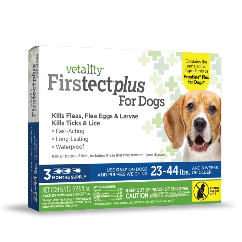 Vetality Firstect Plus for Dogs Medium Dog (23-44 lbs) 3 Doses