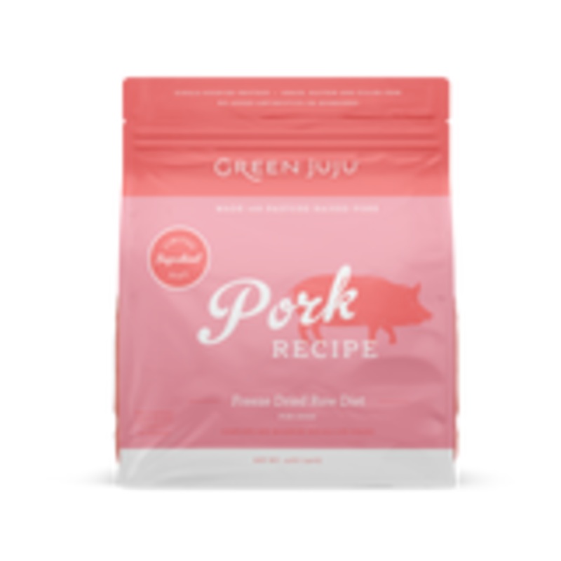 Green Juju Freeze-Dried Diet Pork Recipe for Dogs 14-oz