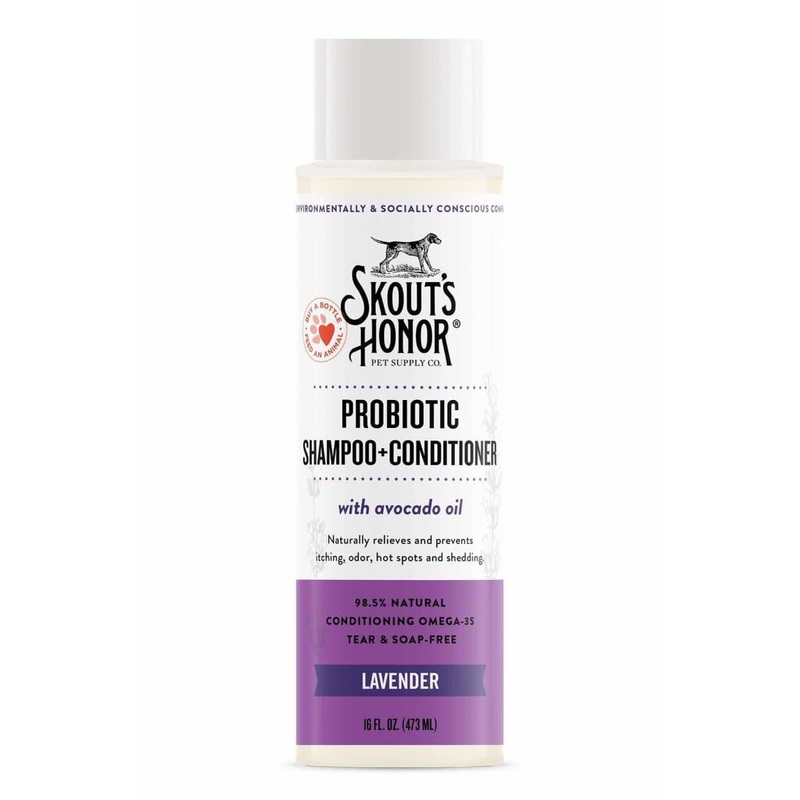 Skout’s Honor Probiotic Lavender Shampoo + Conditioner 16 oz