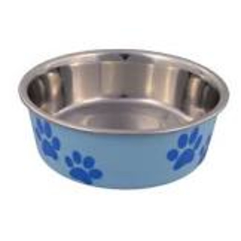 Stainless Steel Bowl, Plastic-coated Exterior 0.75L 17 Cm