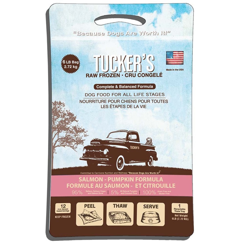 Tucker’s Raw/Frozen Salmon & Pumpkin Dog Patties 3lb