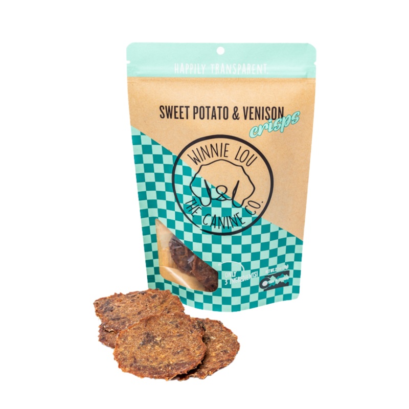 Winnie Lou Sweet Potato & Venison Crisps Dog Treats 2.5 oz