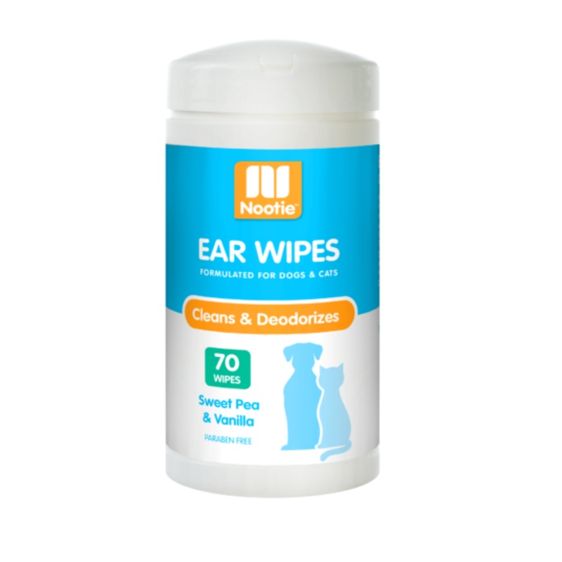 Nootie Sweet Pea & Vanilla Ear Wipes For Dogs & Cats